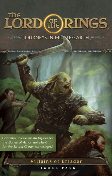 The Lord of the Rings: Journeys In Middle Earth Uitbreiding: Villains Of Eriador - Figure Pack (Bordspellen), Fantasy Flight Games