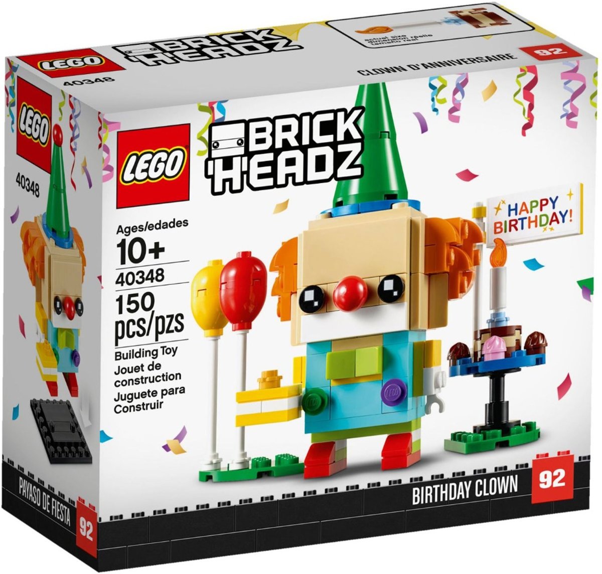 Boxart van Verjaardagsclown (Brickheadz) (40348) (Brickheadz), Brickheadz