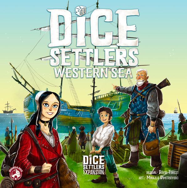 Dice Settlers Uitbreiding: Western Sea (Bordspellen), Board&Dice