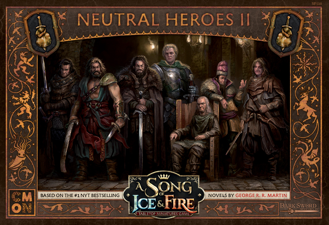 A Song Of Ice & Fire Uitbreiding: Neutral Heroes 2 (Bordspellen), Cool Mini Or Not