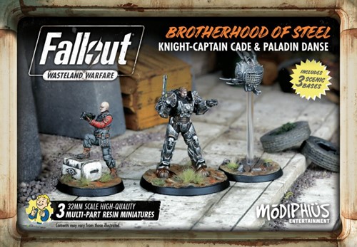 Fallout: Wasteland Warfare uitbreidimg: Brotherhood of Steel Captain Cade and Paladin Danse (Bordspellen), Modiphius