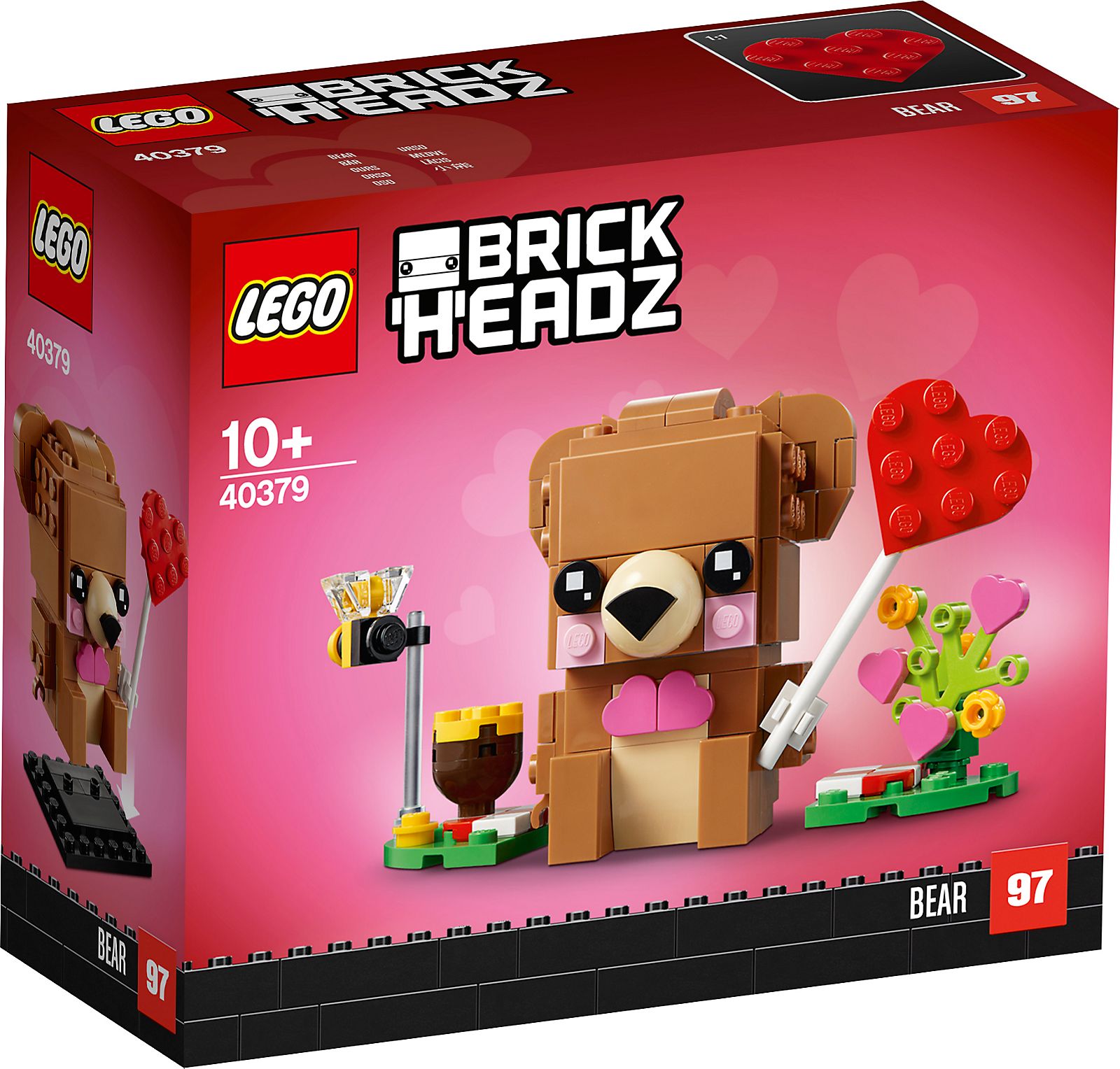 Boxart van Valentijnsbeer (Brickheadz) (40379) (Brickheadz), Brickheadz
