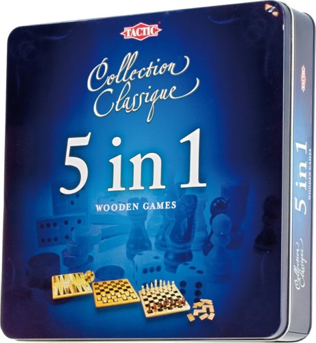 5 in 1 Wooden Games (Tin Box) (Bordspellen), Tactic