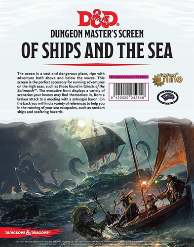 Dungeons & Dragons (D&D): Of Ships and the Sea DM Screen (Bordspellen), GaleForce9