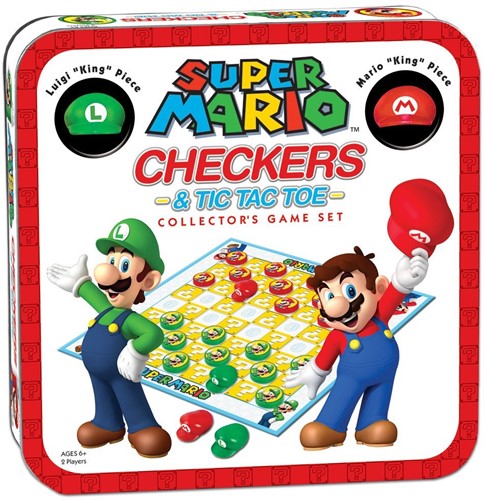 Super Mario: Combo Checkers & Tic Tac Toe (Bordspellen), USAopoly