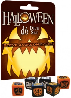 Halloween Dice Set D6 (Bordspellen), Steve Jackson Games