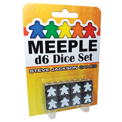 Meeple Dice Set D6 (Bordspellen), Steve Jackson Games