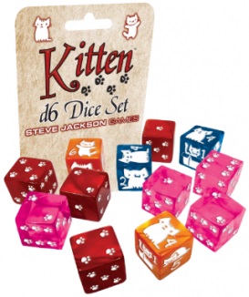 Kitten Dice Set D6 (Bordspellen), Steve Jackson Games