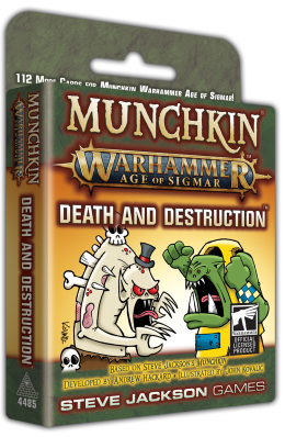 Munchkin Warhammer Age of Sigmar 3 Uitbreiding: Death and Destruction (Bordspellen), Steve Jackson Games