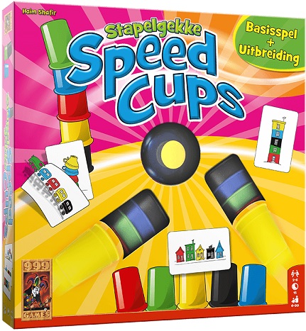 Stapelgekke Speed Cups Basisspel + Uitbreiding (Bordspellen), 999 Games