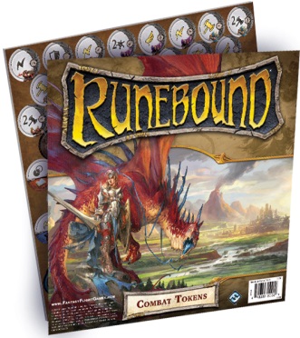 Runebound 3th Edition Combat Tokens (Bordspellen), Fantasy Flight Games