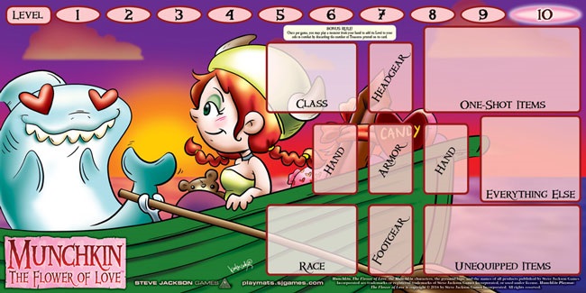 Munchkin Uitbreiding: Playmat: The Flower of Love (Bordspellen), Steve Jackson Games