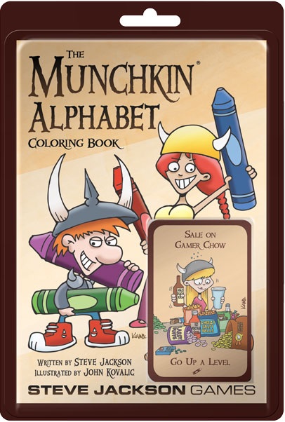 Munchkin Alphabet Coloring Book (Bordspellen), Steve Jackson Games