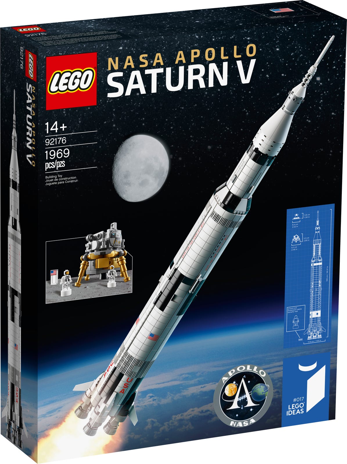 Boxart van NASA Apollo Saturn V (Ideas) (92176) (Ideas), Ideas