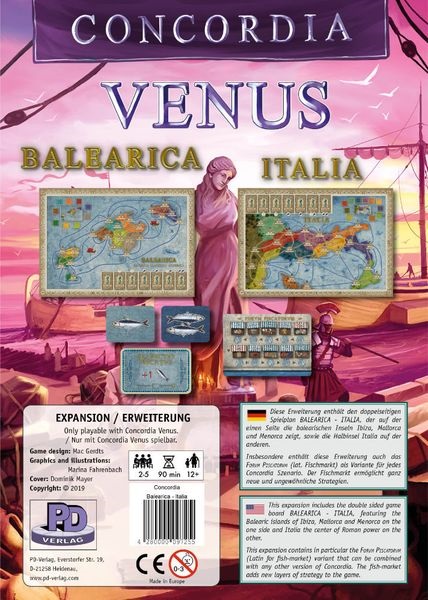 Concordia Venus Uitbreiding: Balearica - Italia (Bordspellen), PD-Verlag