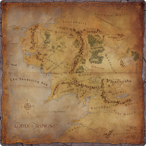 The Lord of the Rings: Journeys in Middle Earth Uitbreiding: Gamemat (Bordspellen), Fantasy Flight Games