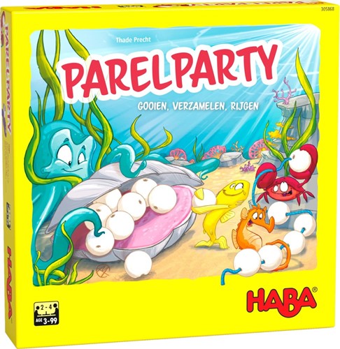 Parel Party: Gooien, Verzamelen, Rijgen (Bordspellen), Haba