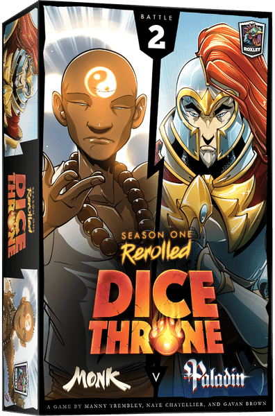 Dice Throne: Season One Rerolled – Monk v. Paladin (Bordspellen), Roxley Games