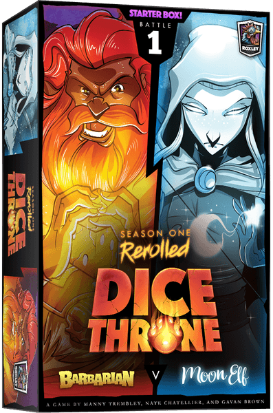 Dice Throne: Season One Rerolled – Barbarian v. Moon Elf (Bordspellen), Roxley Games