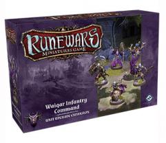 Runewars: Miniatures Game Uitbreiding: Waiqar Infantery Command (Bordspellen), Fantasy Flight Games
