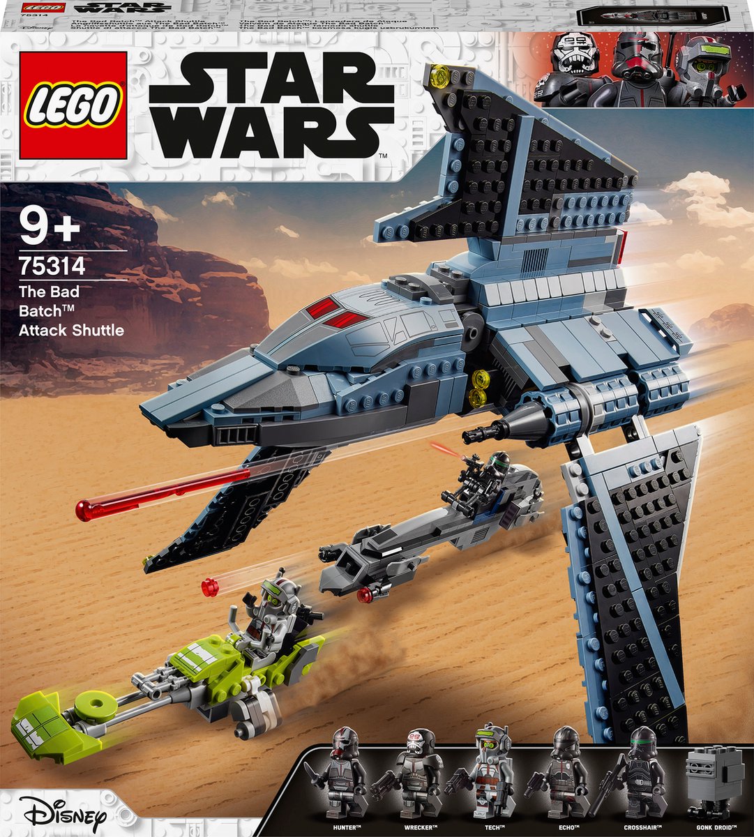 Boxart van Lego The Bad Batch aanvalsshuttle (Star Wars) (75314) (StarWars), Star Wars Boxart van The Bad Batch aanvalsshuttle (Star Wars) (75314) (StarWars), Star Wars