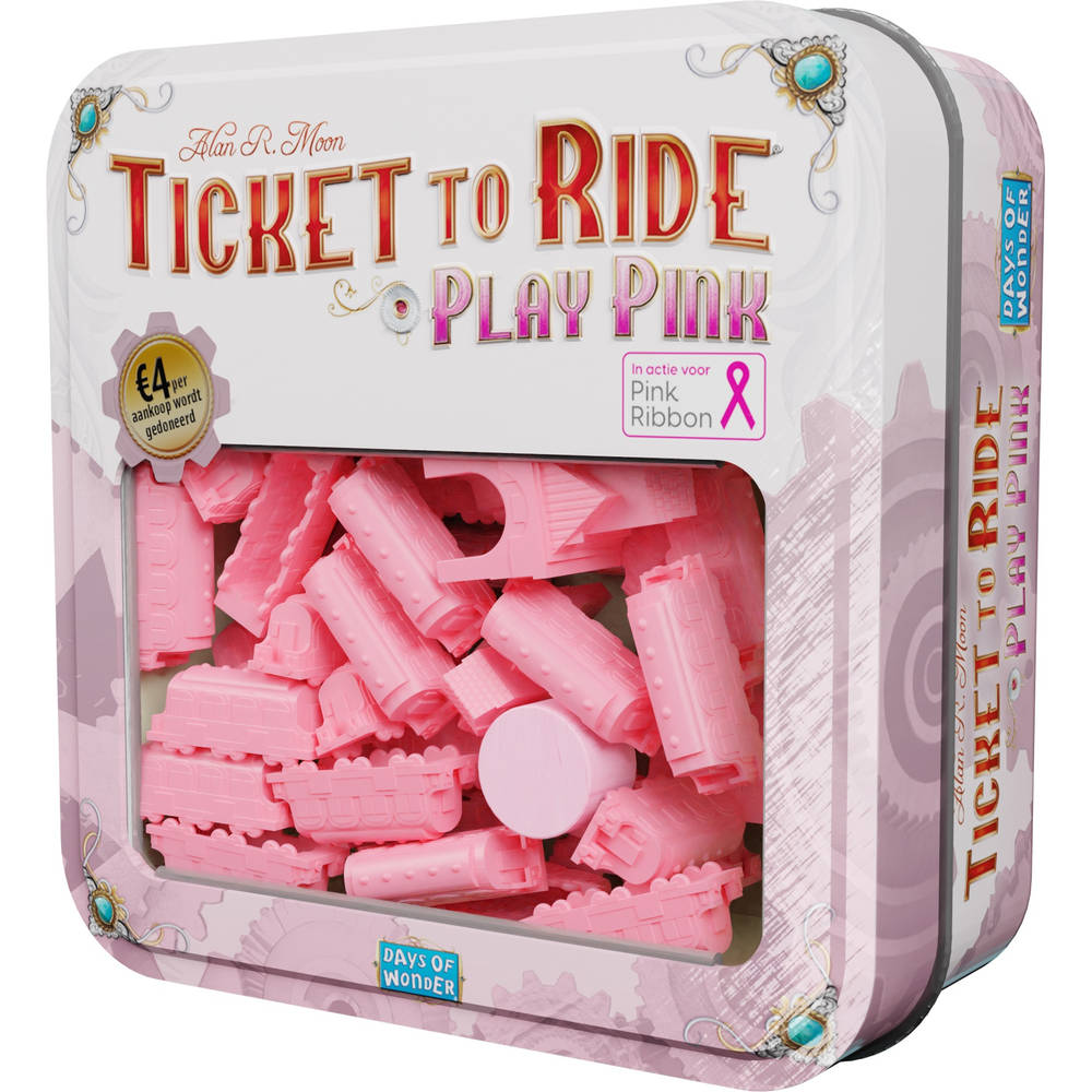 Ticket to Ride Treinenuitbreiding: Play Pink (Bordspellen), Days of Wonder