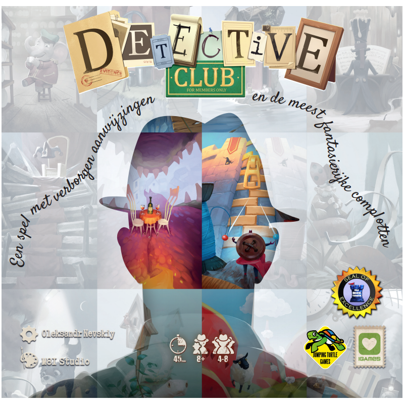 Detective Club (NL) (Bordspellen),  Jumping Turtle Games 
