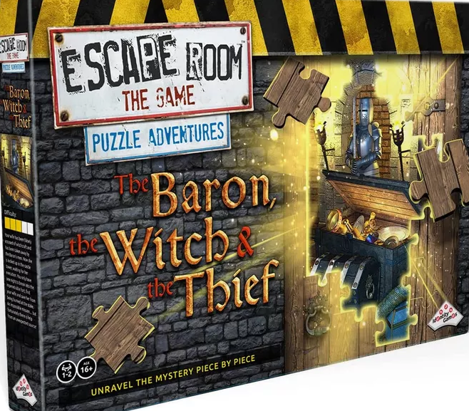 Escape Room The Game Puzzle Adventures: The Baron, The Witch & The Thief (Bordspellen), Identity Games