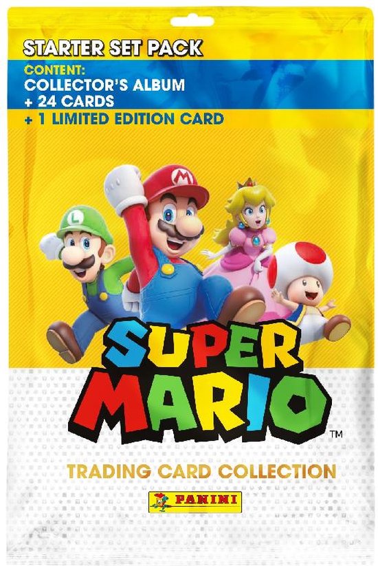 Super Mario Trading Card - Collector's Album (Starter Pack) (Bordspellen), Panini