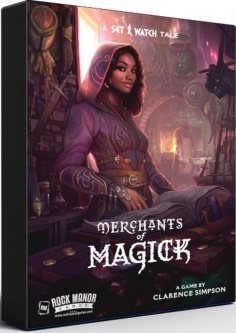 Merchants of Magick: A Set a Watch Tale (Bordspellen), Rock Manor Games
