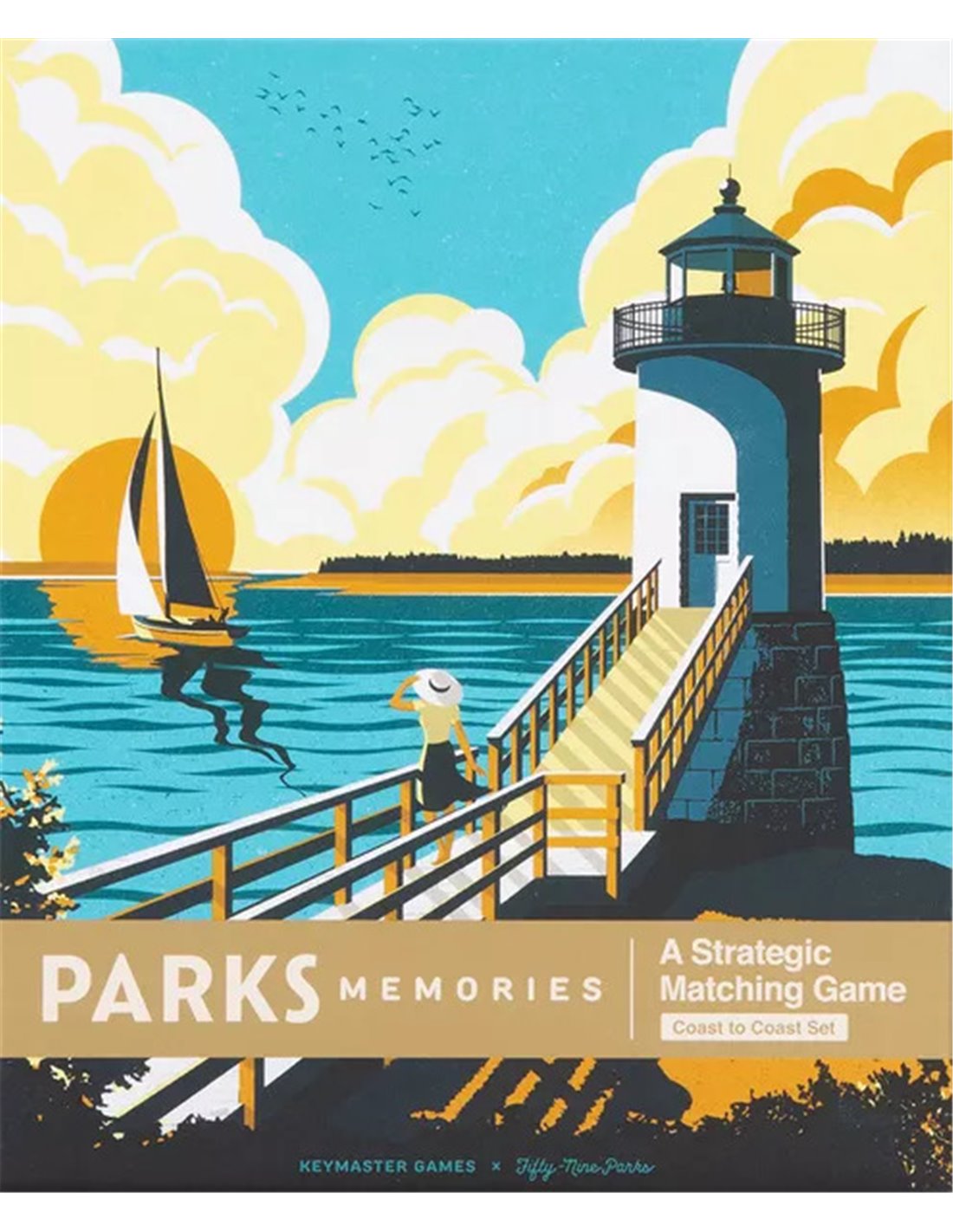 Parks Memories: Coast to Coast (Bordspellen), Keymaster Games 