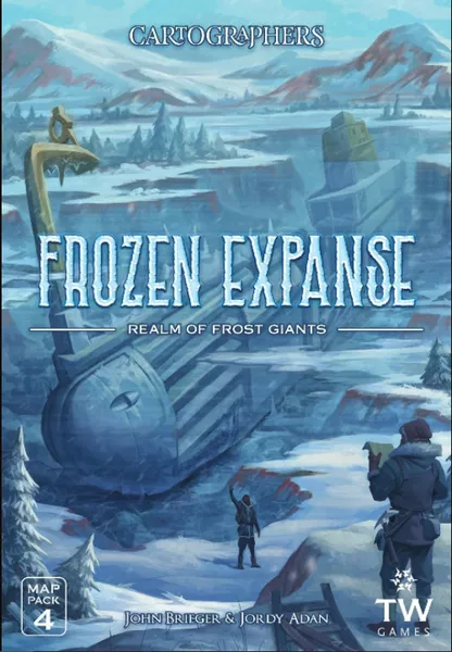 Cartographers Map Pack 4: Frozen Expanse – Realm of Frost Giants (Bordspellen), Thunderworks Games