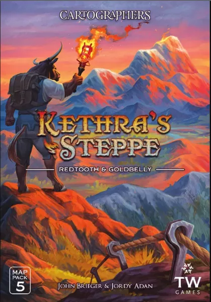 Cartographers Map Pack 5: Kethra's Steppe - Redtooth & Goldbelly (Bordspellen), Thunderworks Games