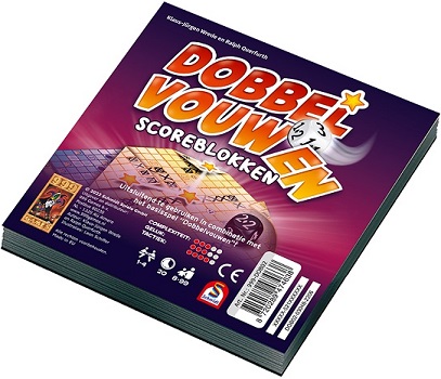 Dobbel Vouwen Scoreblokken (Bordspellen), 999 Games