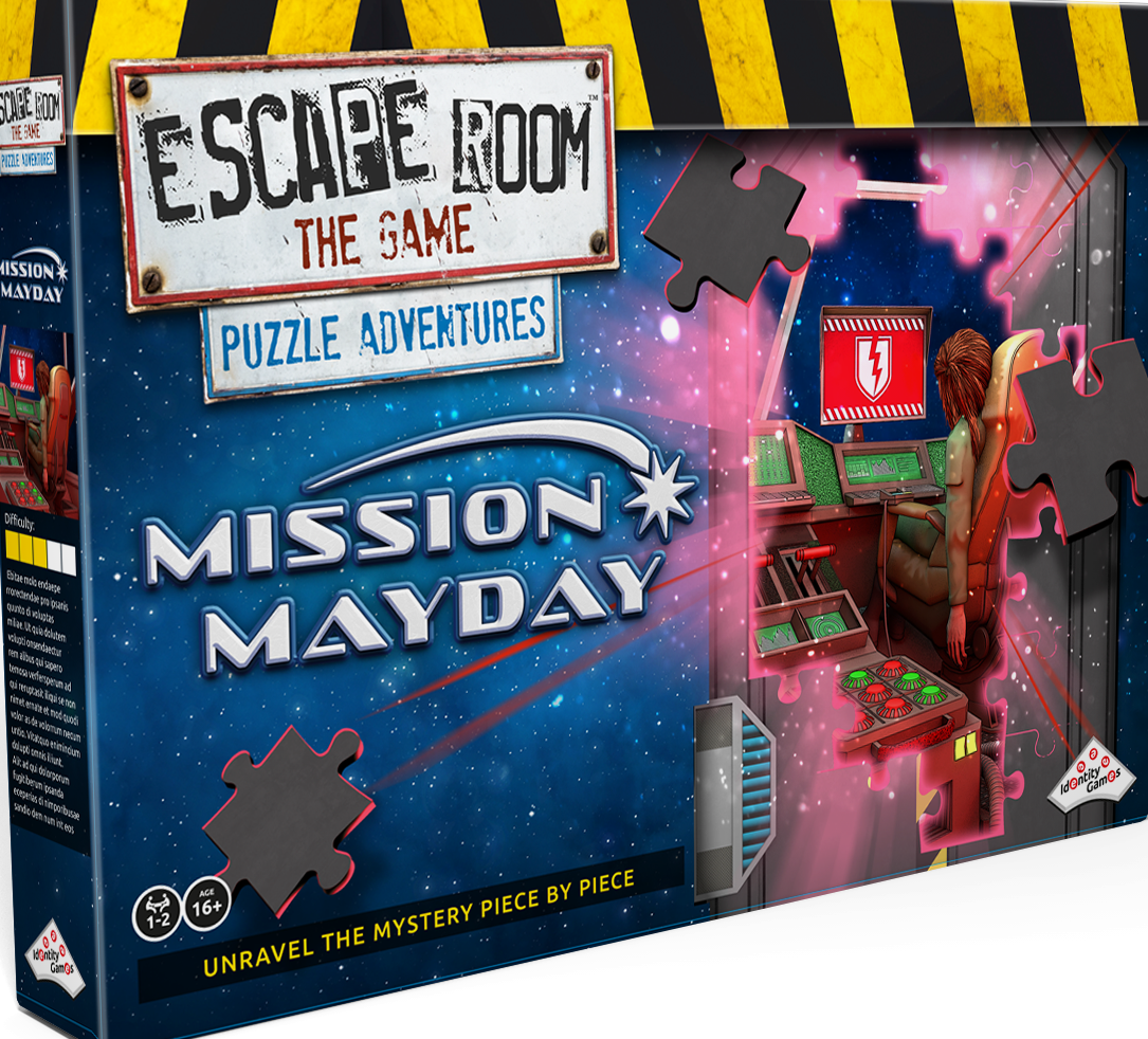 Escape Room The Game Puzzle Adventures: Mission Mayday (Bordspellen), Identity Games