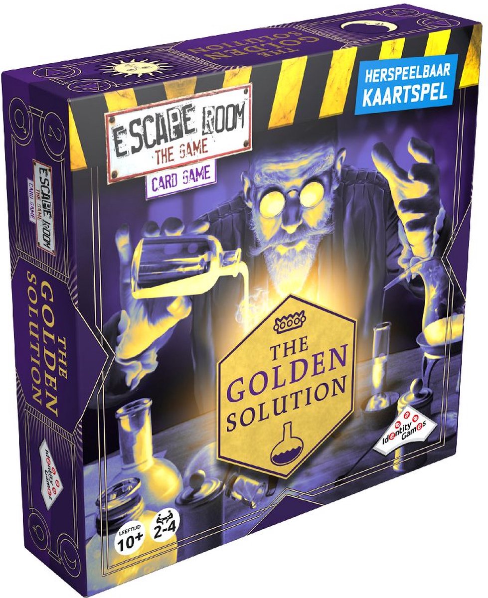 Escape Room The Game - kaartspel: The Golden Solution (Bordspellen), Identity Games