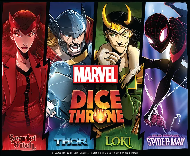 Marvel Dice Throne: Scarlet Witch v. Thor v. Loki v. Spider-Man (Bordspellen), Roxley Games