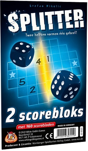 Splitter Uitbreiding: Scorebloks (Bordspellen), White Goblin Games