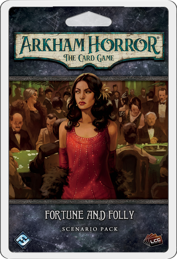 Arkham Horror TCG Uitbreiding: Fortune and Folley - Scenario Pack (Bordspellen), Fantasy Flight Games