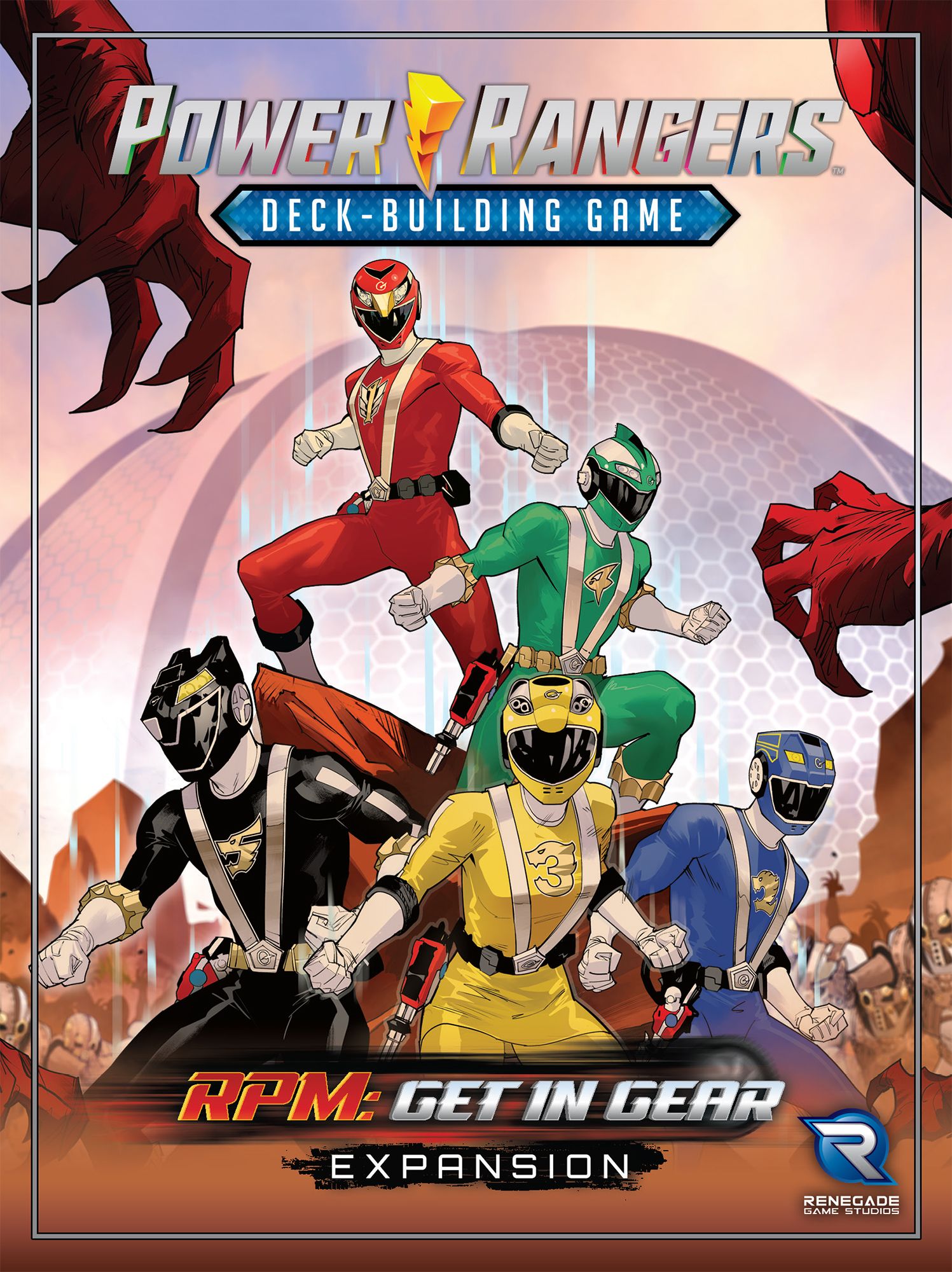 Power Rangers Deckbuilding Game Uitbreiding: RPM - Get In Gear (Bordspellen), Renegade Game Studios