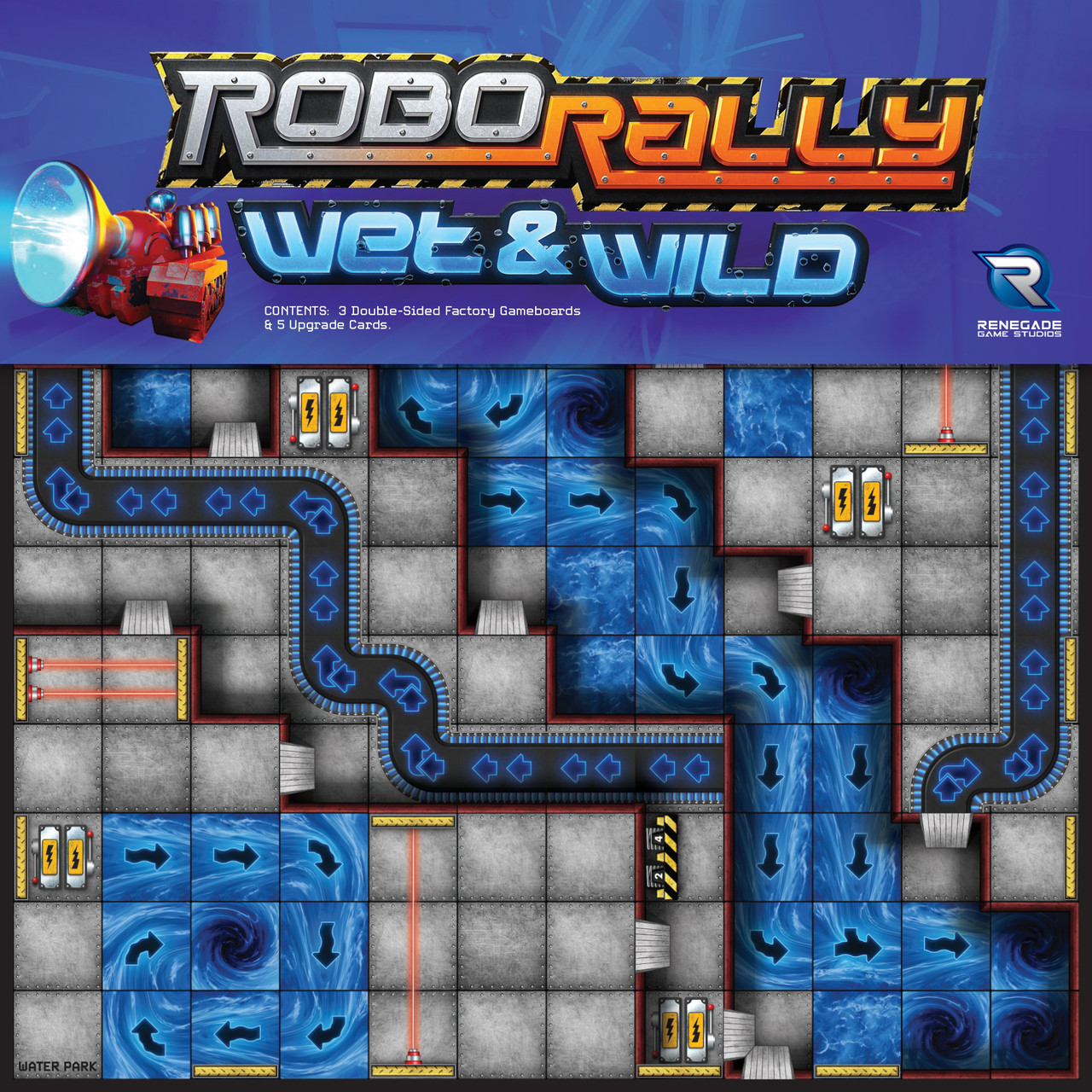 Robo Rally Uitbreiding: Wet & Wild (Bordspellen), Renegade Games