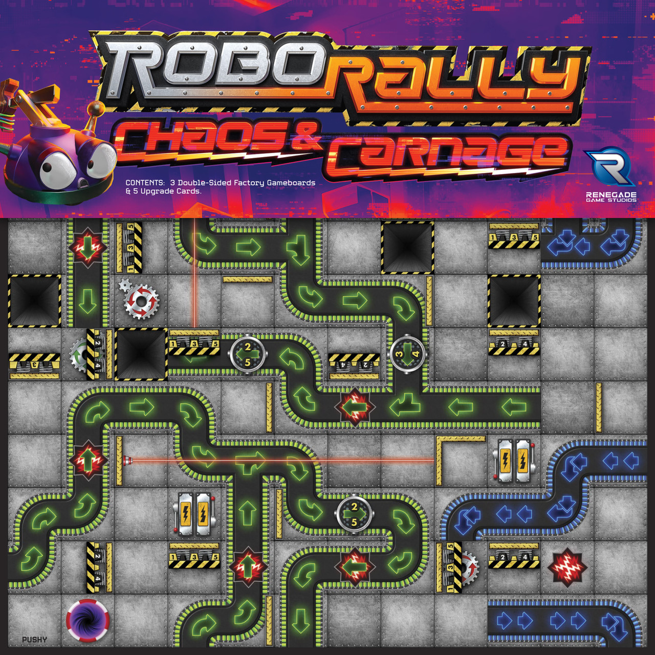 Robo Rally Uitbreiding: Chaos & Carnage (Bordspellen), Renegade Games