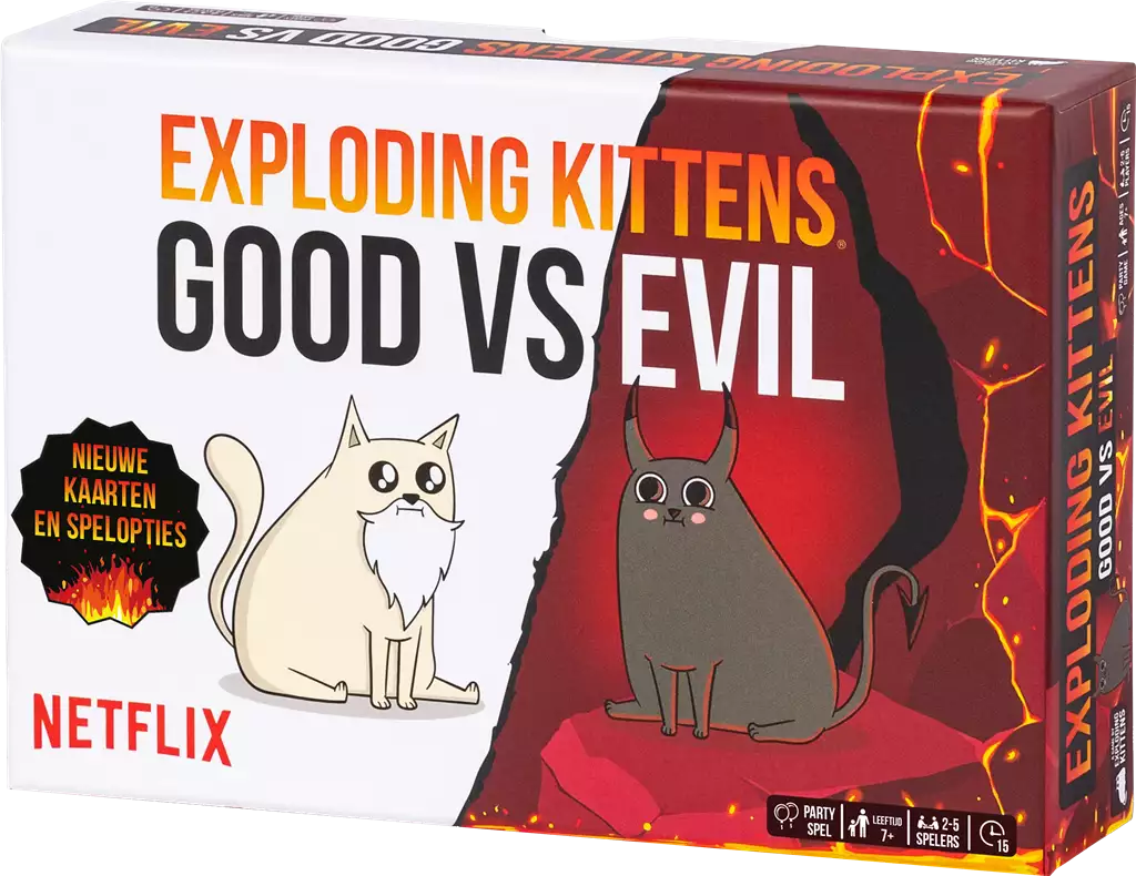 Exploding Kittens: Good vs Evil (NL) (Bordspellen), Exploding Kittens