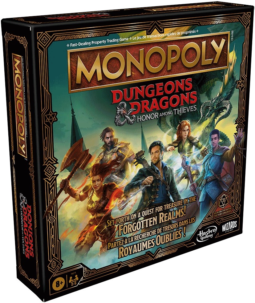 Monopoly: Dungeons & Dragons (Bordspellen), Hasbro, Wizards of the Coast