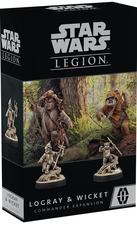 Star Wars Legion Uitbreiding: Logray & Wicket Ewok Commanders (Bordspellen), Atomic Mass Games