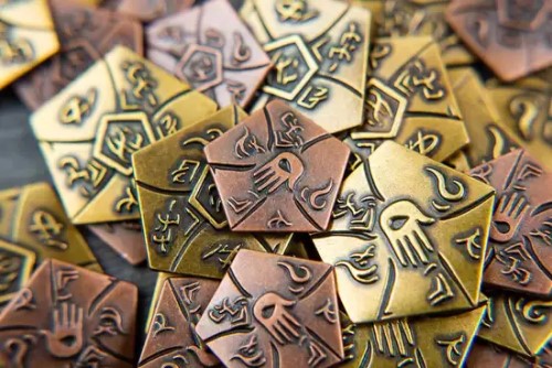 Sleeping Gods Uitbreiding: Metal Coins (Bordspellen), 