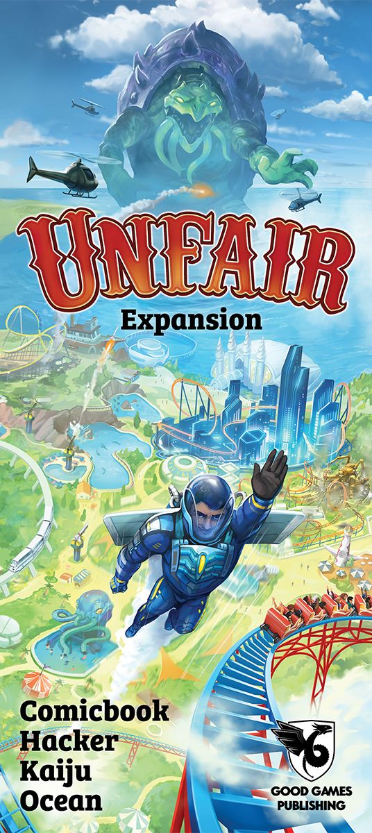Unfair Uitbreiding: Comicbook Hacker Kaiju Ocean (Bordspellen), Good Games Publishing