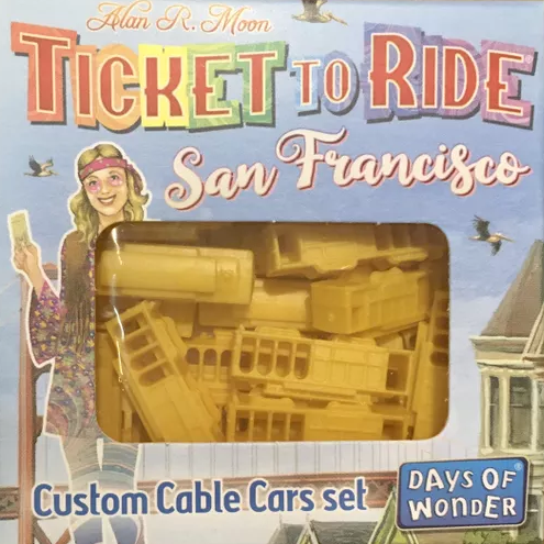 Ticket to Ride: San Francisco Uitbreiding: Custom Cable Cars (Bordspellen), Days of Wonder