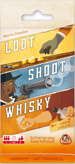 Minnys: Loot - Shoot - Whiskey (Bordspellen), White Goblin Games