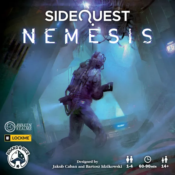SideQuest: Nemesis (Bordspellen), Board & Dice